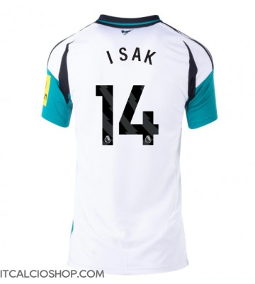 Newcastle United Alexander Isak #14 Seconda Maglia Femmina 2024-25 Manica Corta